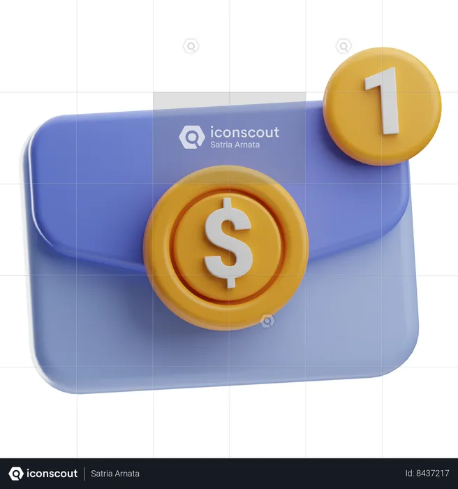 Unread Mail  3D Icon