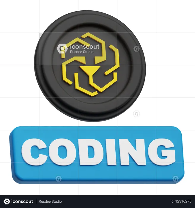 Unus Sed Leo Coding  3D Icon