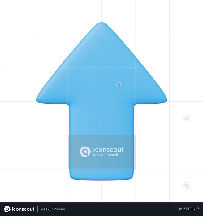 Up Arrow  3D Icon