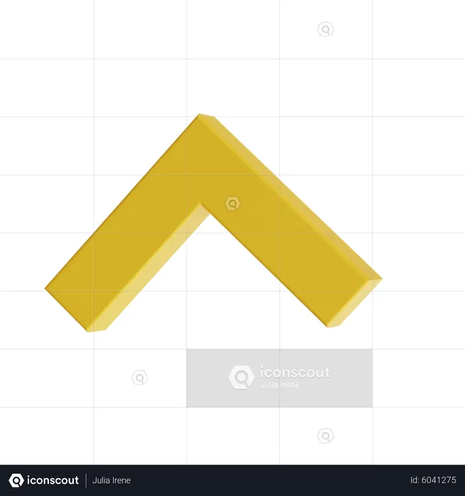 Up Arrow  3D Icon