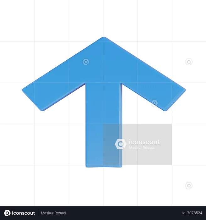 Up Arrow  3D Icon