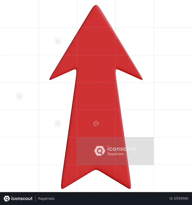 Up Arrow  3D Icon