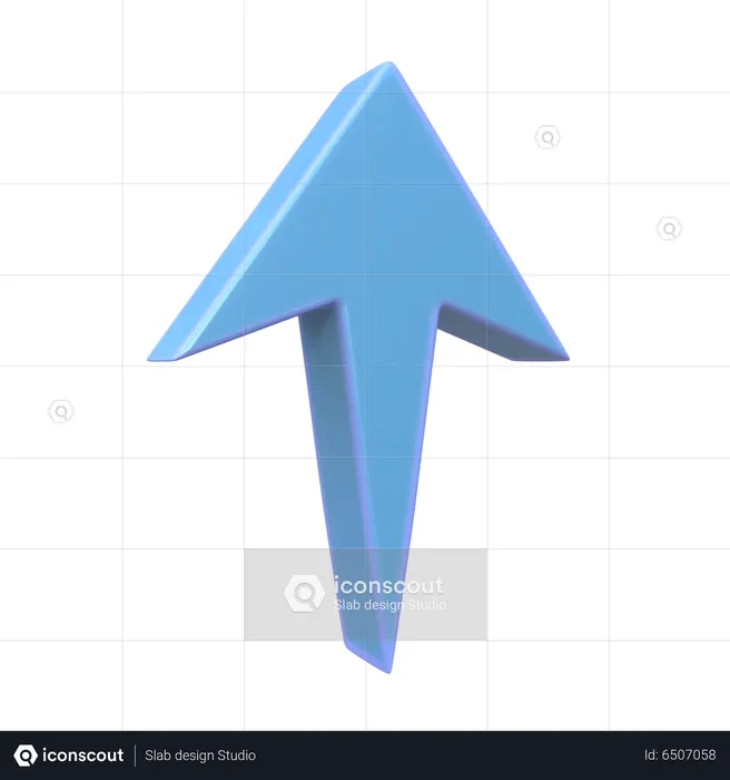 Up Arrow  3D Icon