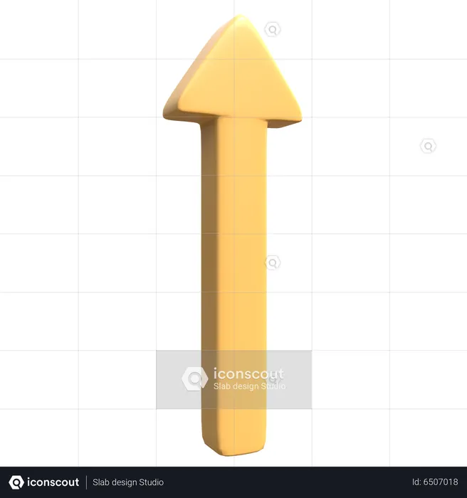 Up Arrow  3D Icon