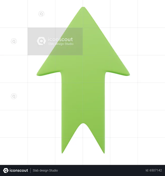 Up Arrow  3D Icon