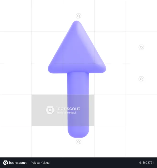 Up Arrow  3D Icon