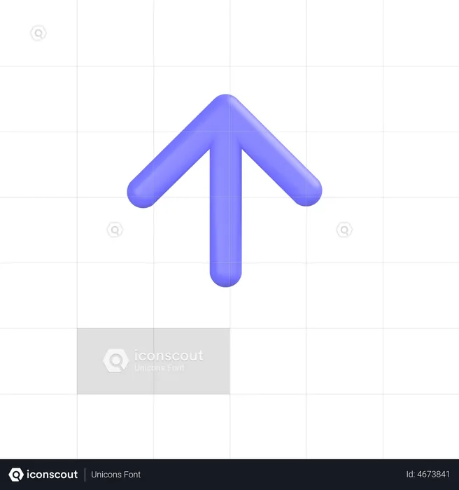 Up-arrow  3D Icon