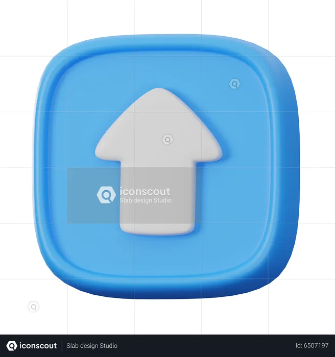 Up Button  3D Icon