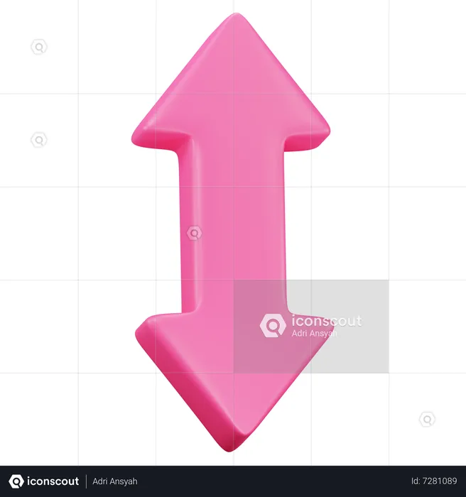 Up Down Arrow  3D Icon