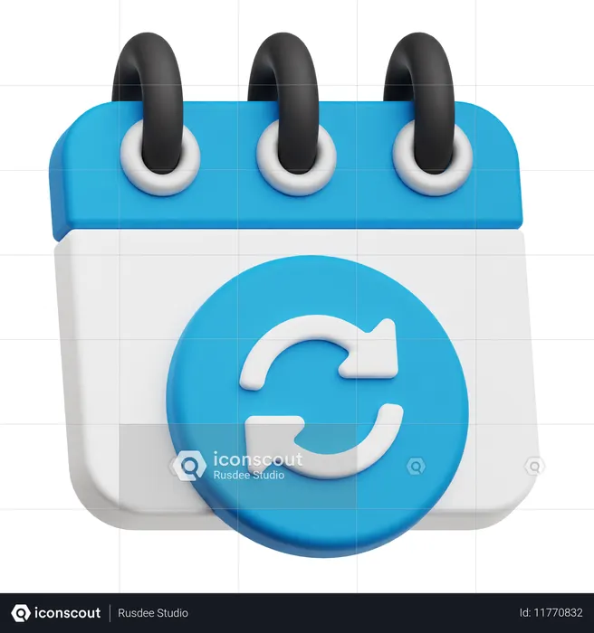 Update Calendar  3D Icon