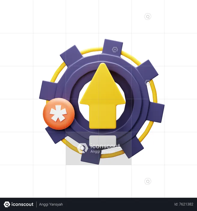 Update process  3D Icon