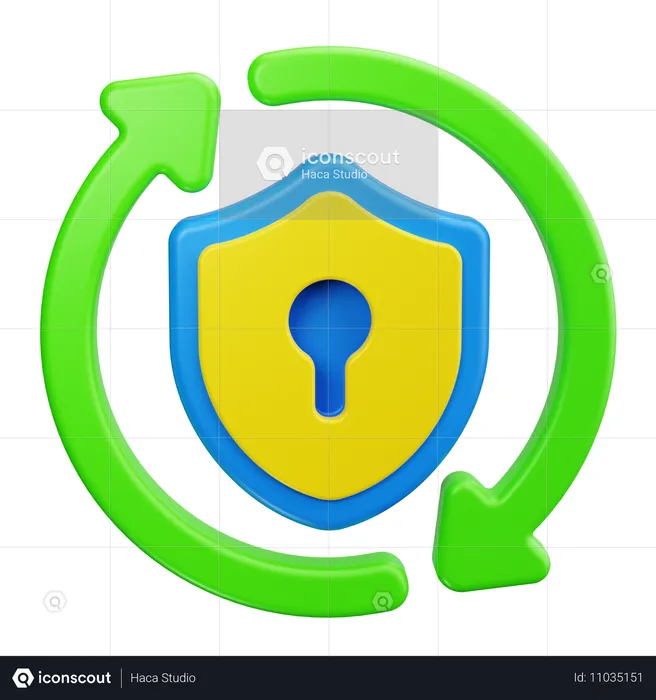 Update Security  3D Icon