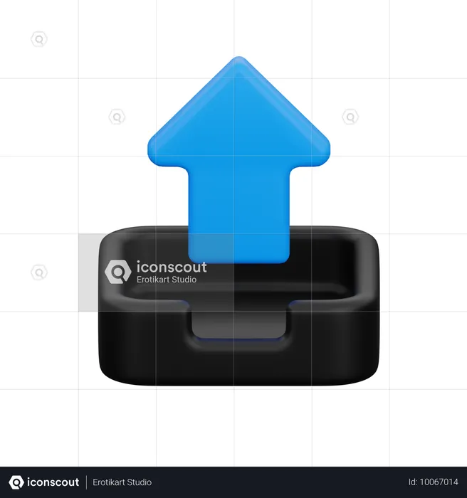 Upload  3D Icon