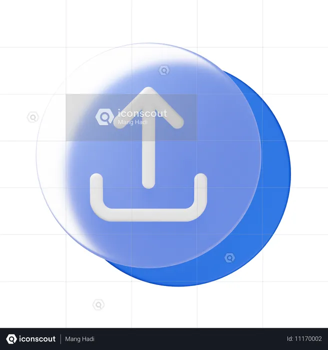 Upload  3D Icon