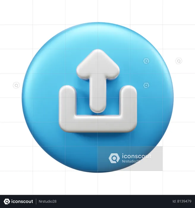 Upload  3D Icon