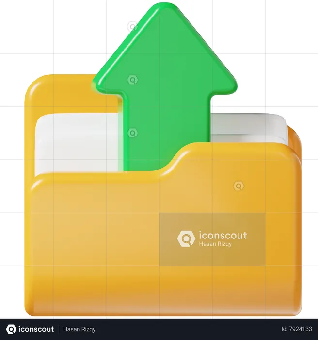 Upload  3D Icon