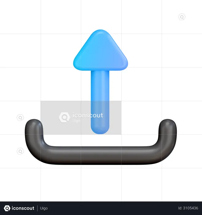 Upload Arrow  3D Illustration