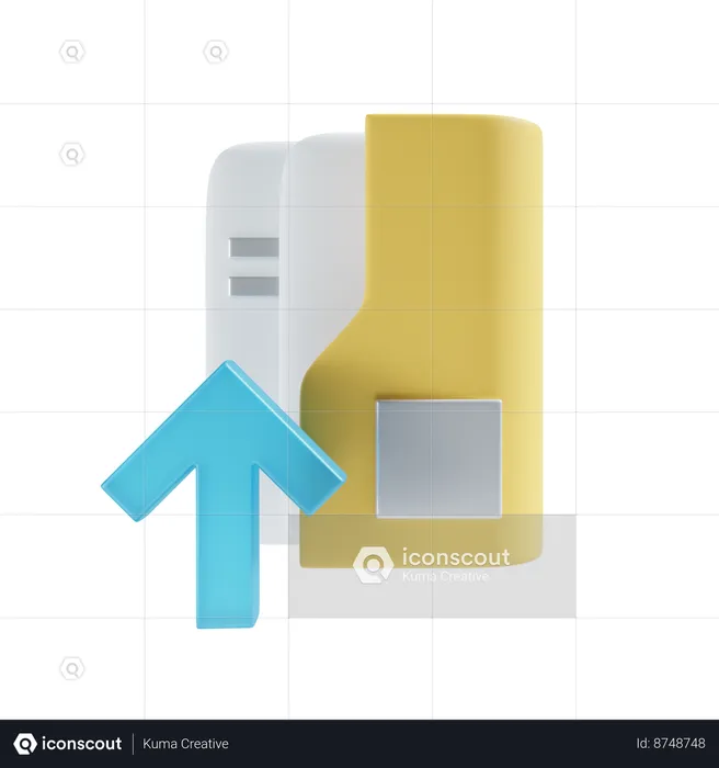 Upload folder  3D Icon