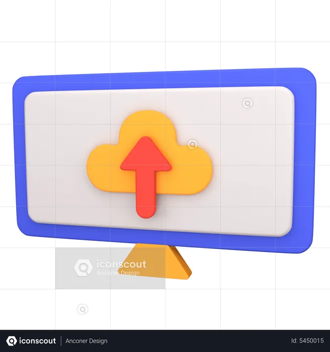 Upload Information  3D Icon