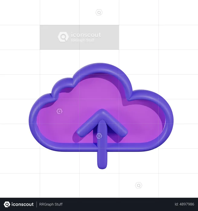 Upload para nuvem  3D Icon
