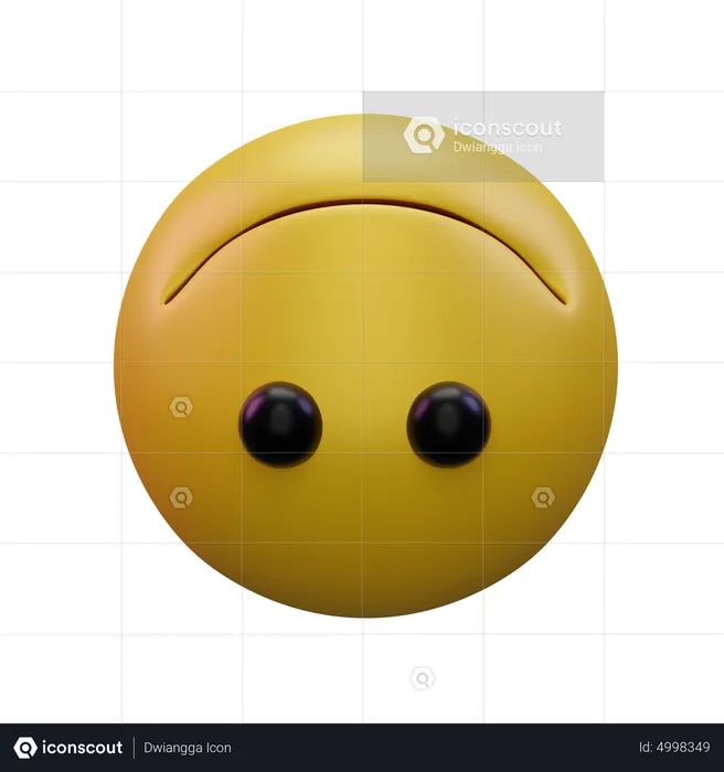 Upside Down Emoji 3D Icon
