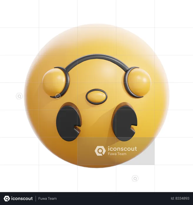 Upside-down Face Emoji 3D Icon