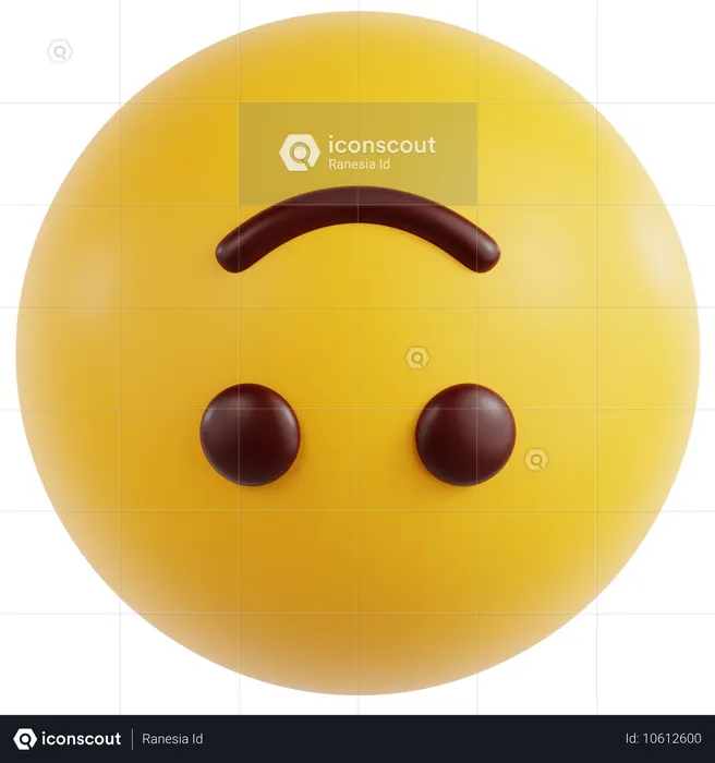 Upside Down Face  3D Icon