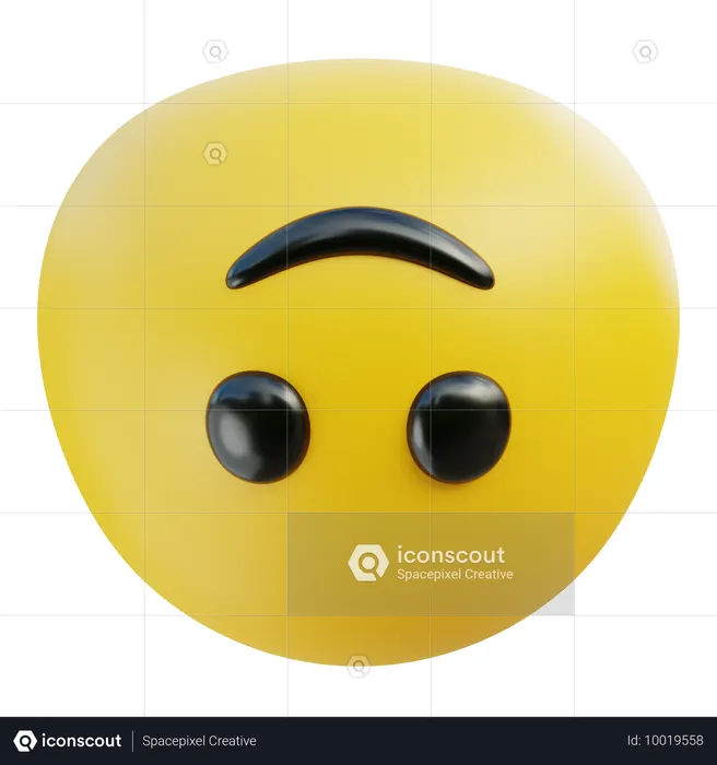 Upside Down Face Emoji Emoji 3D Icon