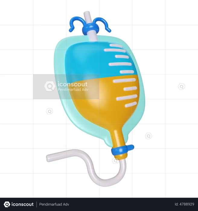 Urinary Bag  3D Illustration