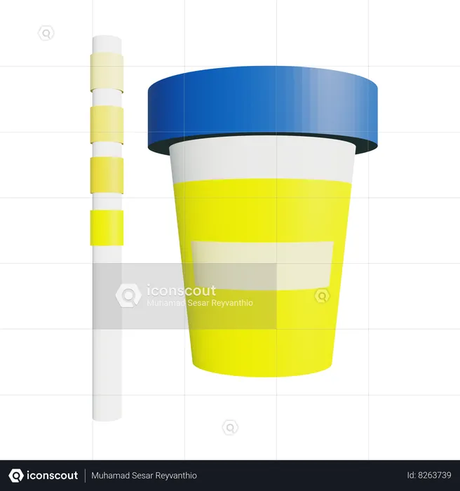 Urine Test  3D Icon