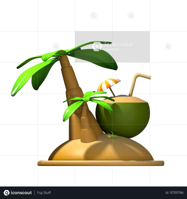 Urlaub  3D Icon