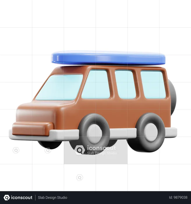 Urlaubsauto  3D Icon