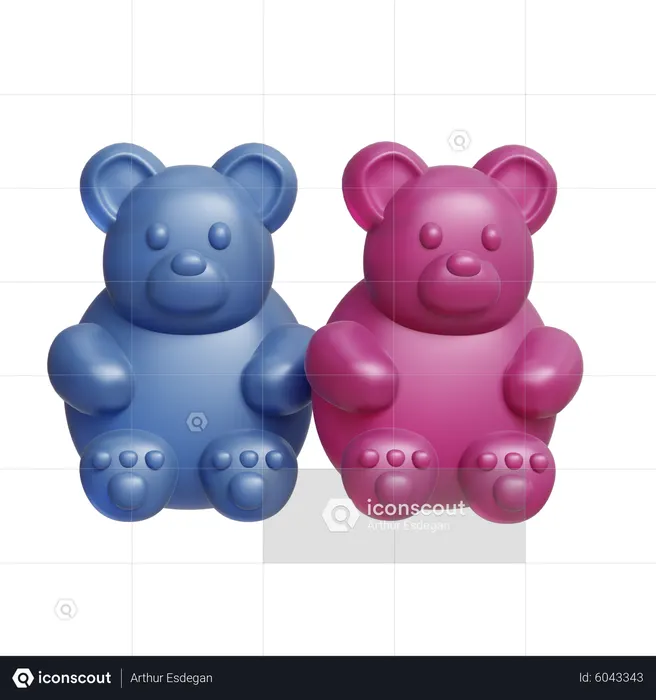 Ursinho de goma  3D Icon