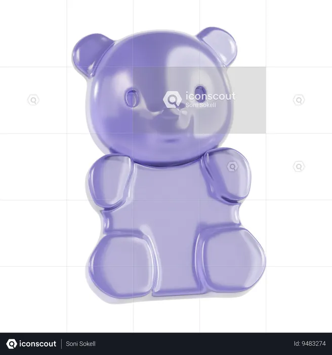 Ursinho de goma  3D Icon