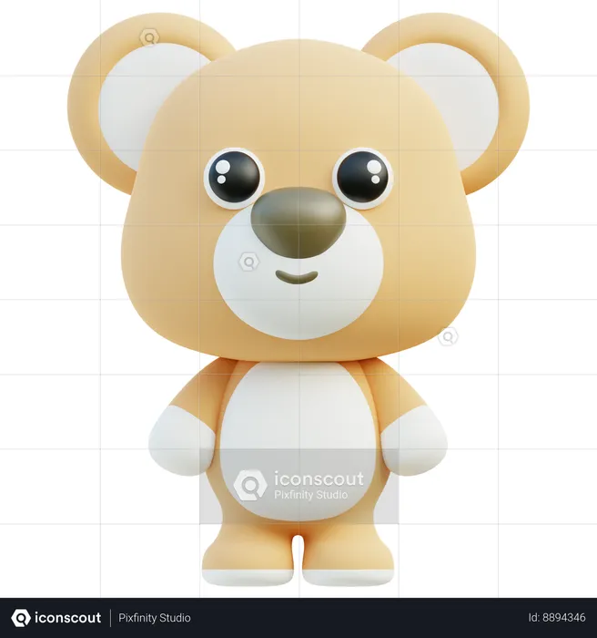 Urso  3D Icon