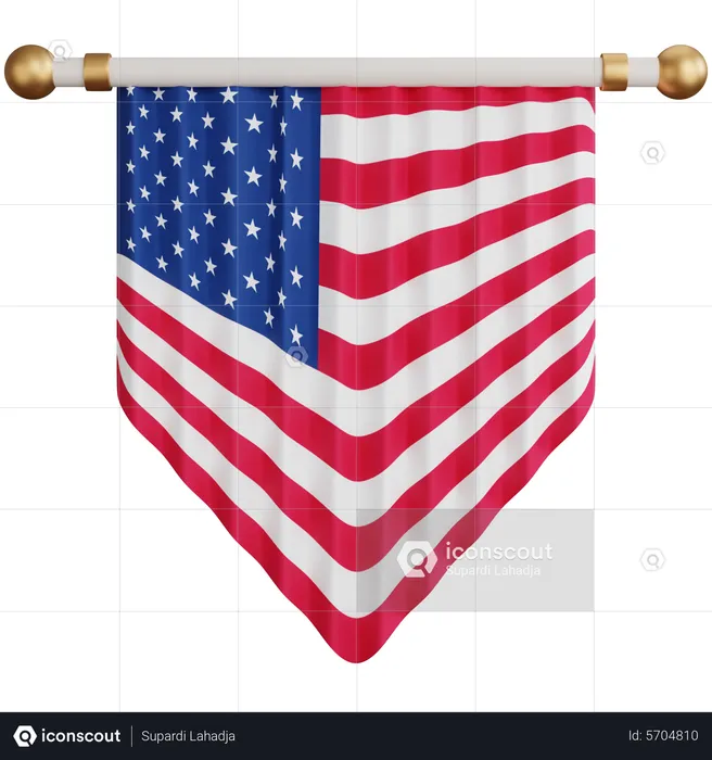 Usa Flag Flag 3D Icon