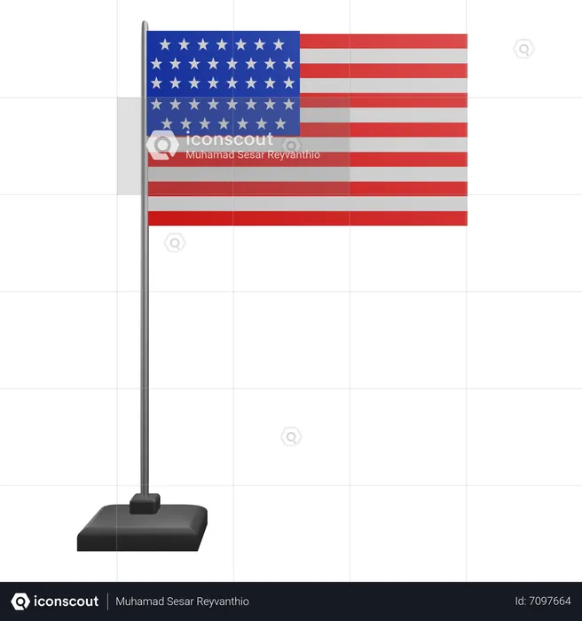 Eine Flagge Flag 3D Icon