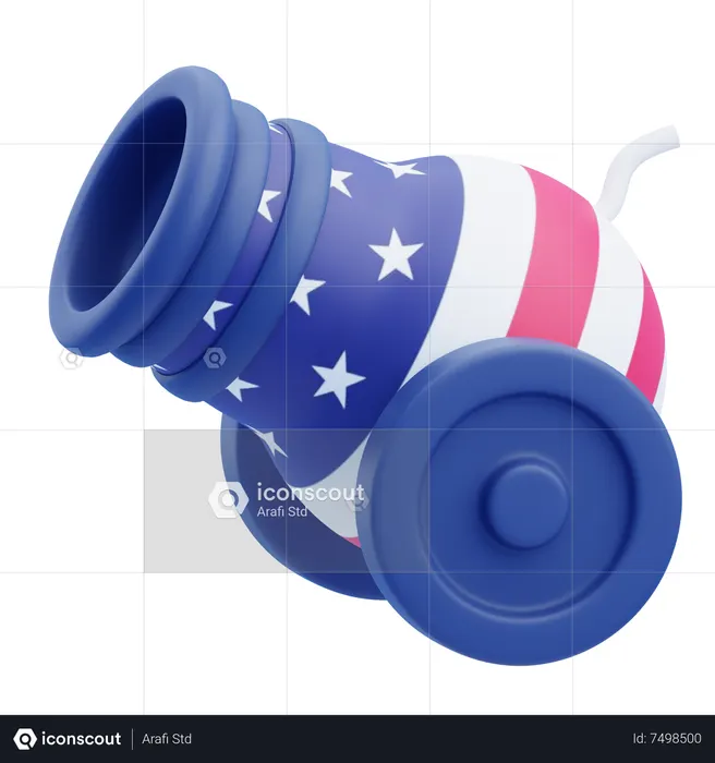 Kanone benutzen  3D Icon