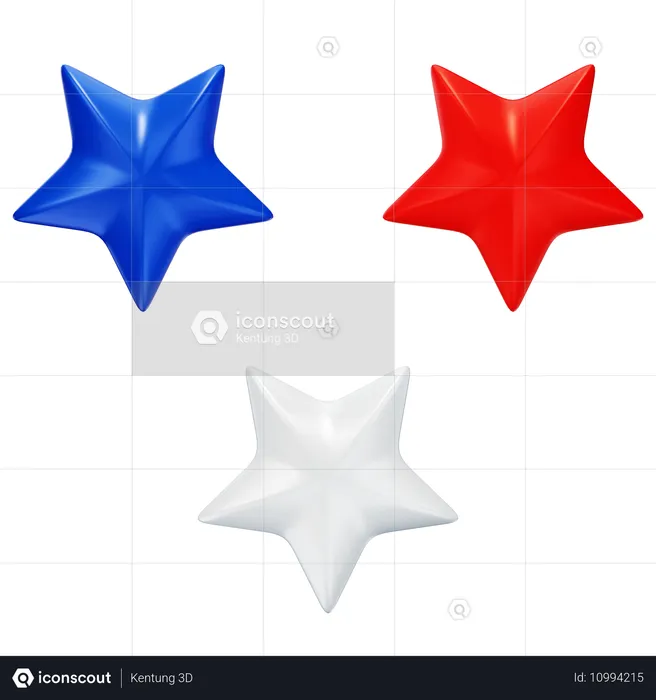 Usa Star  3D Icon