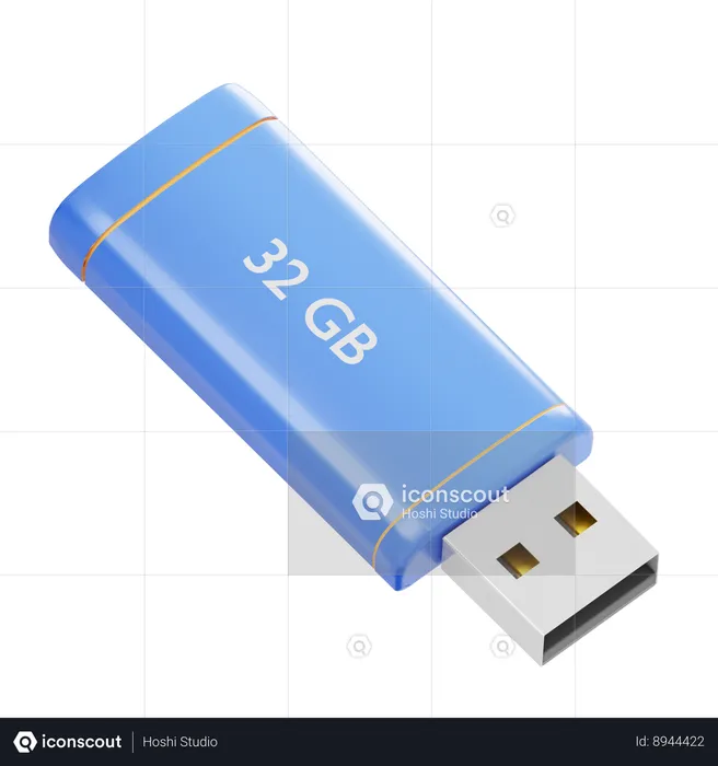 USB  3D Icon