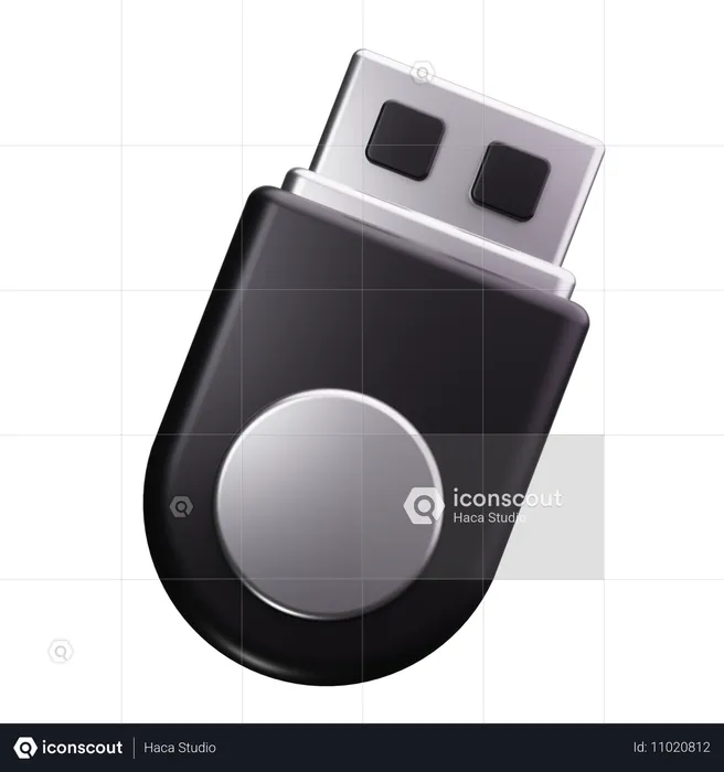 USB  3D Icon