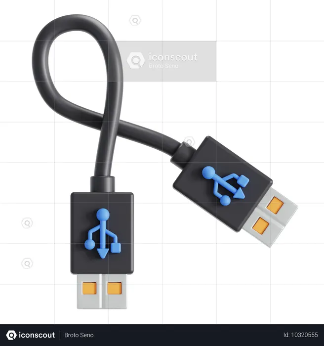 USB  3D Icon