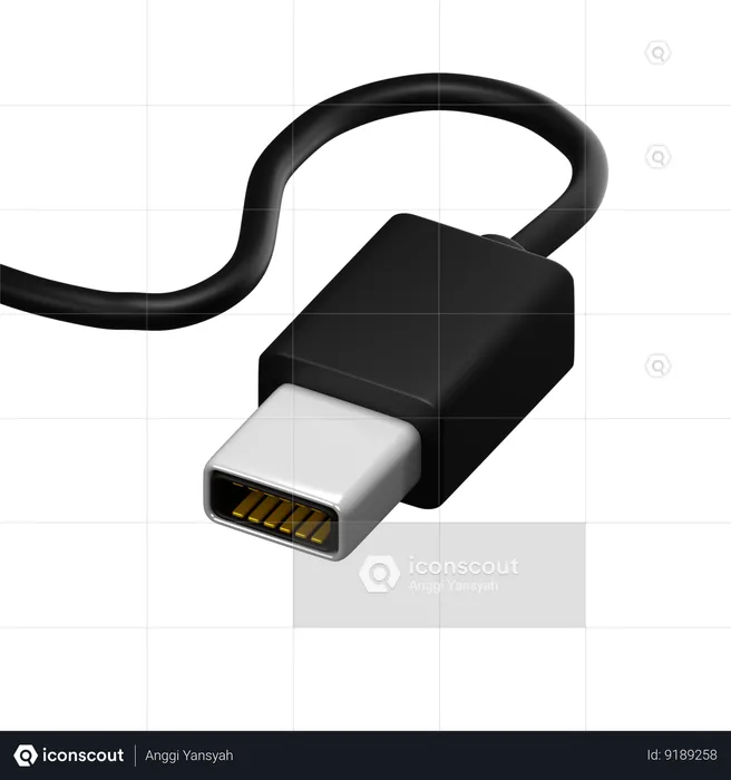 Usb-c  3D Icon