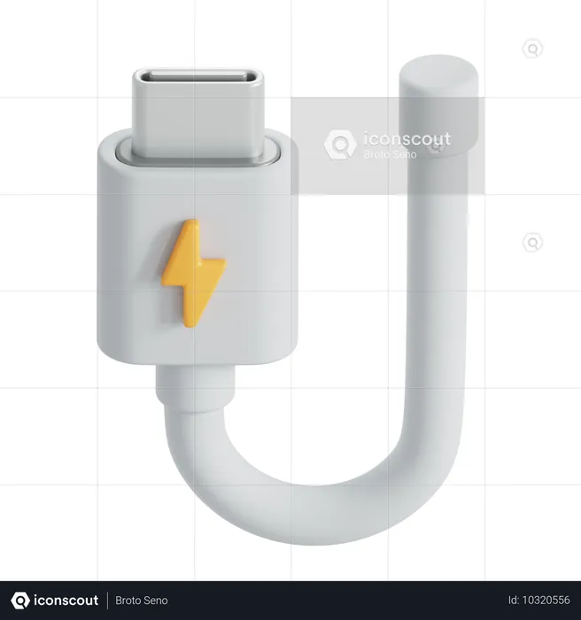 USB-C  3D Icon