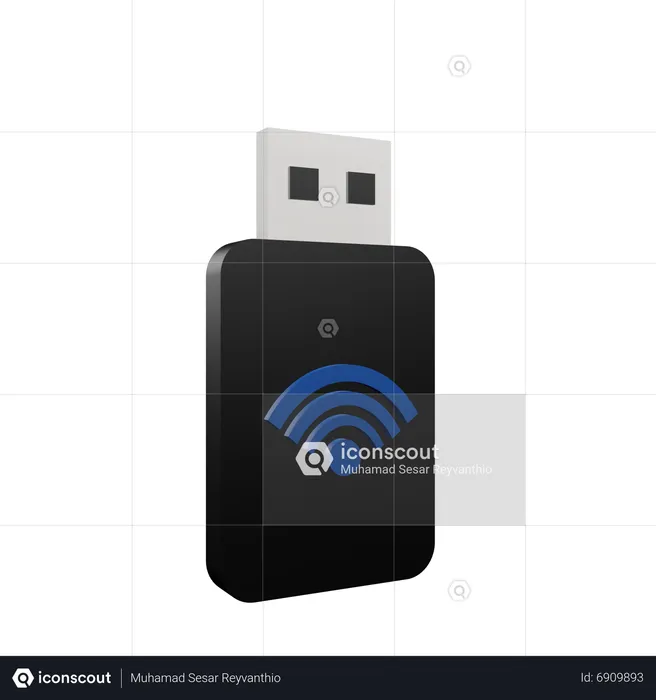 Usb Dongle  3D Icon