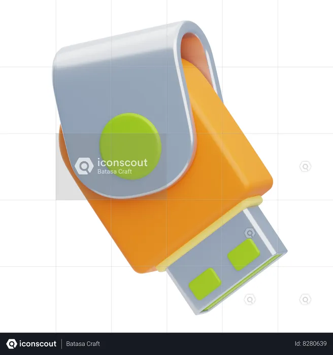 Pendrive  3D Icon