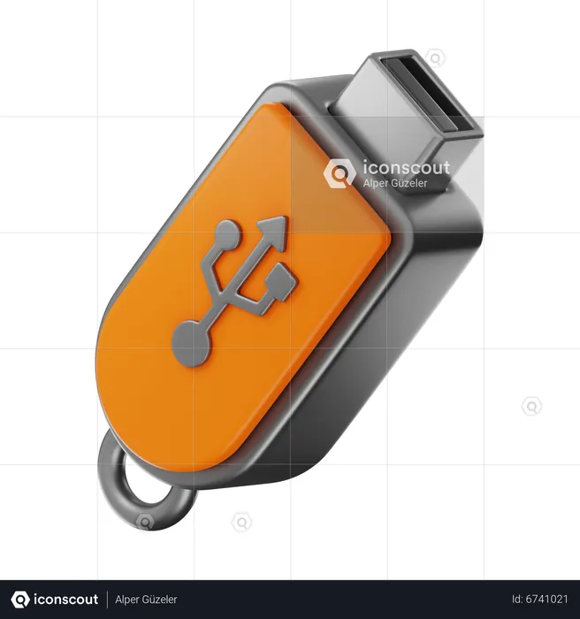 Usb Drive  3D Icon