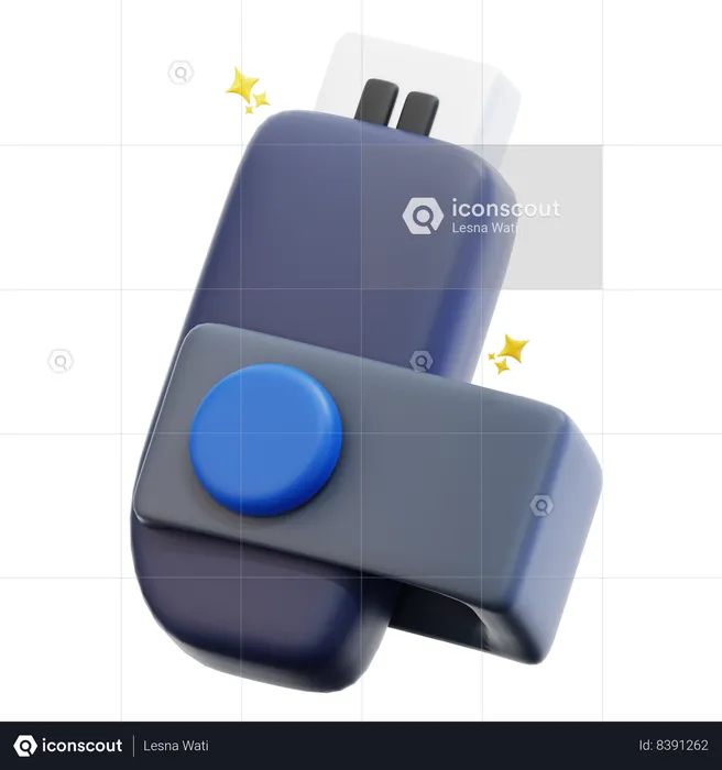 Usb Drive  3D Icon