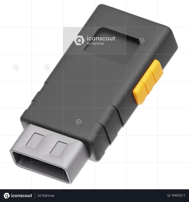 Usb Drive  3D Icon