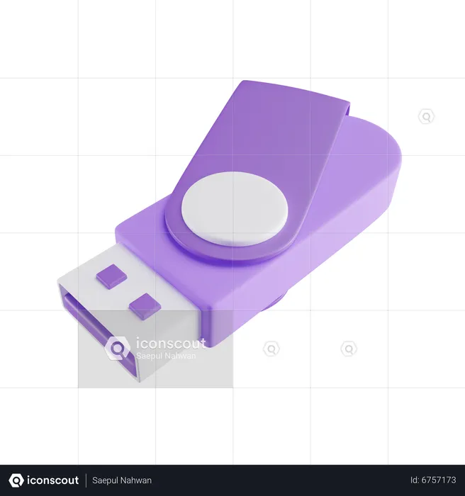 Usb Flash Drive  3D Icon